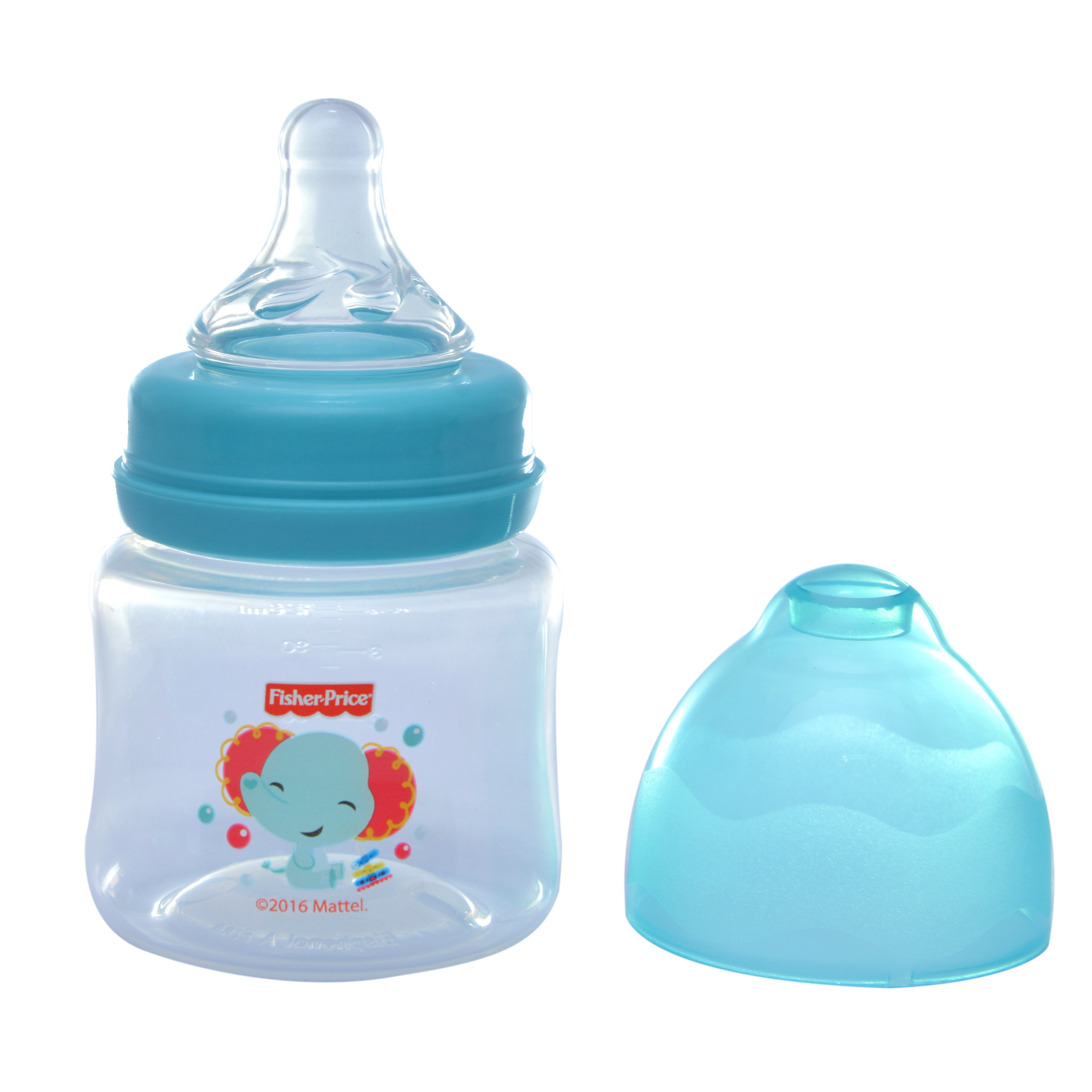 Bình sữa núm silicone cổ rộng Fisher Price 125ml FP06