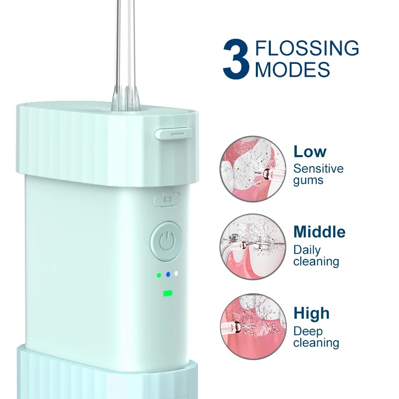 Máy tăm nước nhỏ gọn công suất mạnh mẽ TEKKIN TI-125 vệ sinh răng sạch sẽ