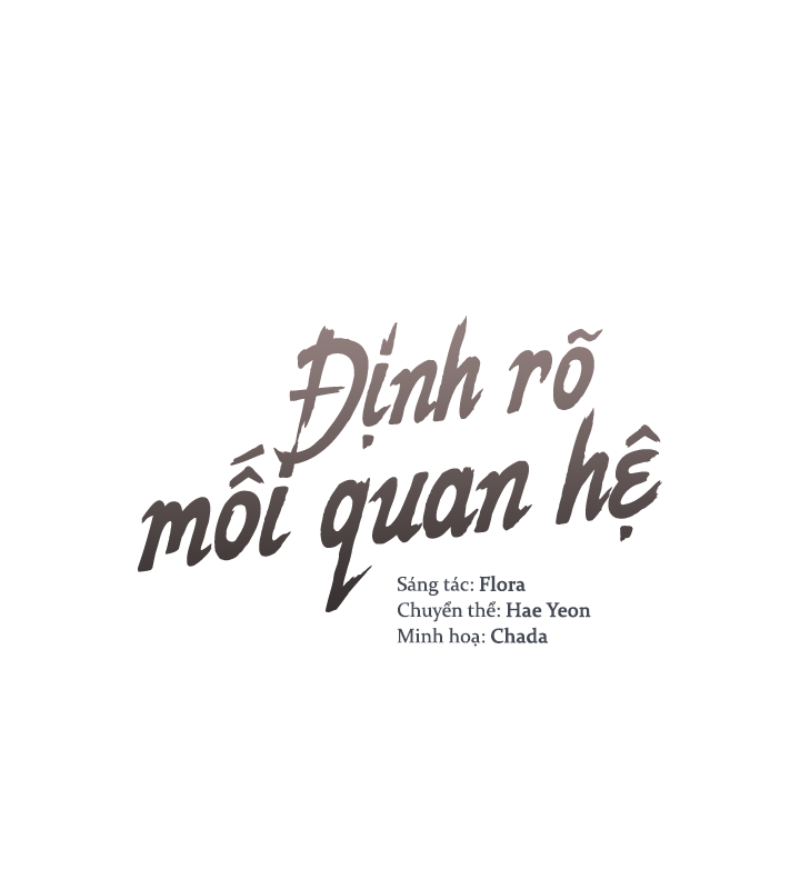 Định Rõ Mối Quan Hệ chapter 10