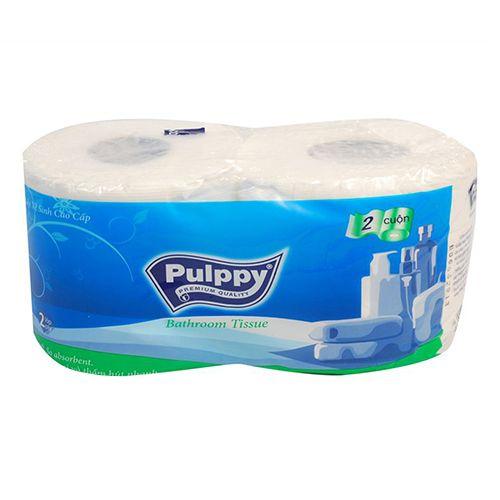 2 cuộn giấy vệ sinh Pulppy 2 lớp