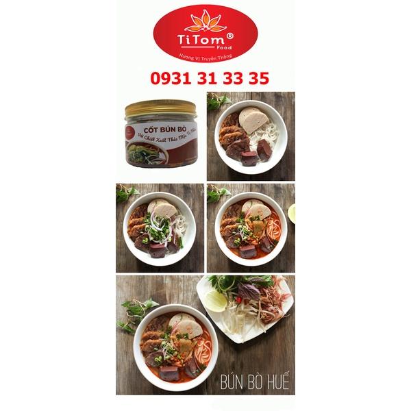 Gia vị nấu bún bò - Gia vị bún bò - Gia vị bún bò nêm sẵn - Cốt bún bò TITOM 250g