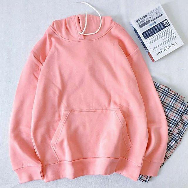 Áo hoodie nỉ nam nữ MEANSTORE hd unisex có mũ form rộng phong cách Hàn Quốc