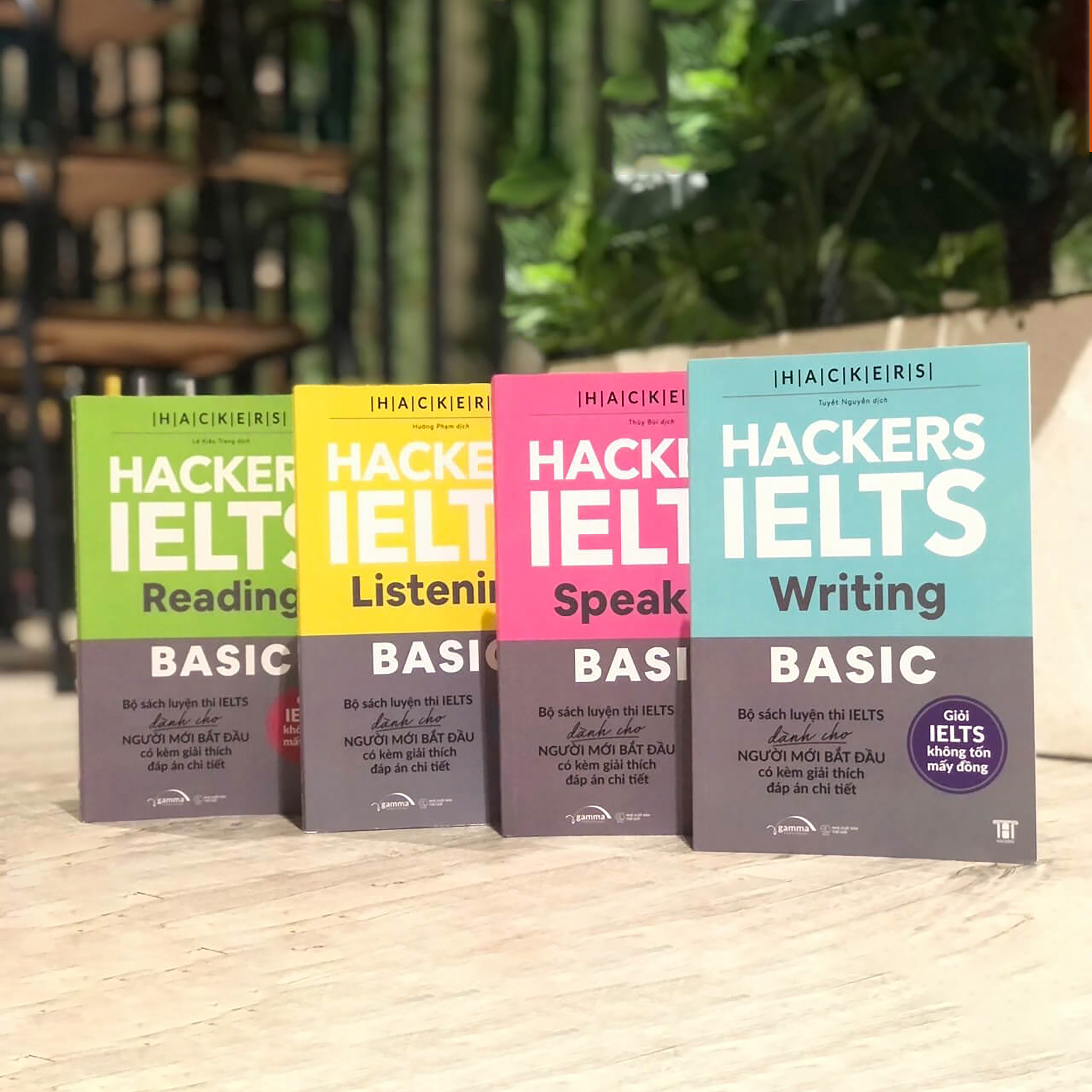 Hackers Ielts Basic: Bộ 4 cuốn Reading + Listenig + Writing + Speaking ( Tái bản mới nhất )