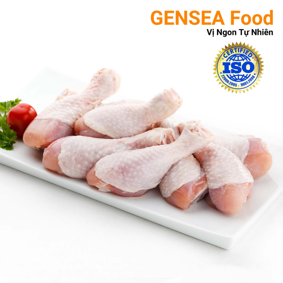 Đùi Tỏi Gà GENSEA Food G5013 Chuẩn ATTP ISO 22000:2018 Được Cấp Đông Nhanh Giữ Thịt Đùi Gà Tươi Ngon Và Giữ 100% Dinh Dưỡng