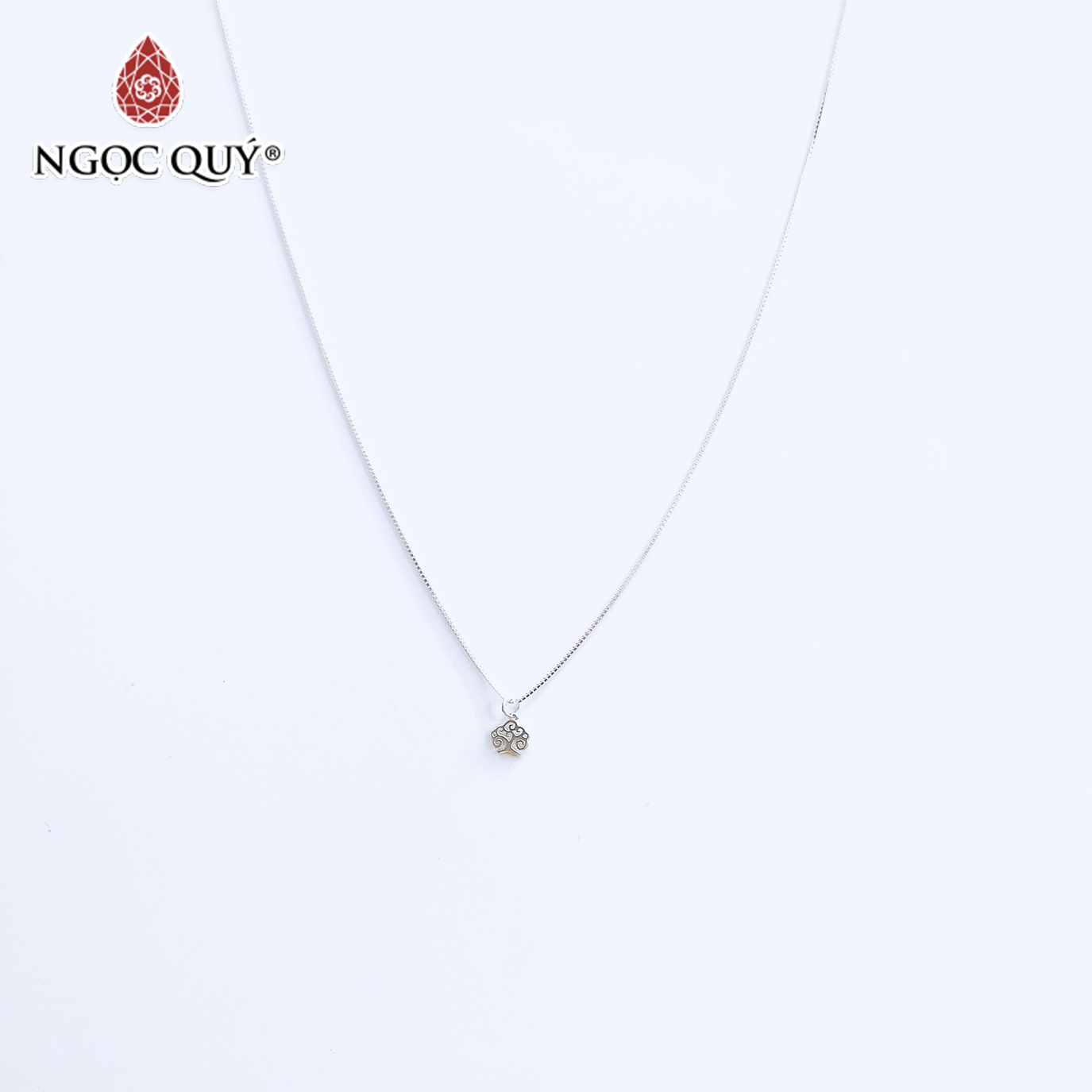 Dây chuyền bạc mặt cây trí tuệ - Ngọc Quý Gemstones
