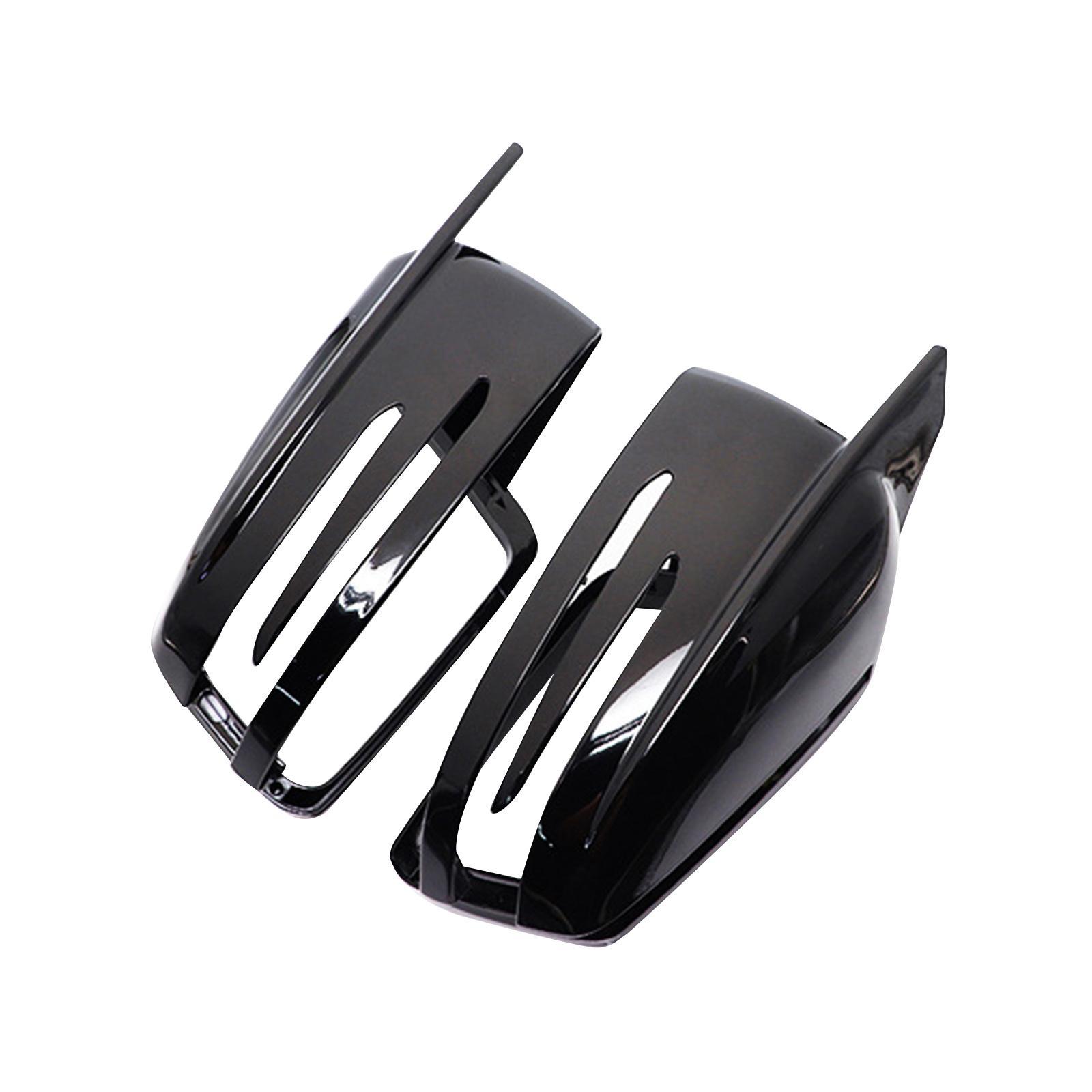 2Pcs Side Rearview Mirror Cap Cover for Mercedes- C Class