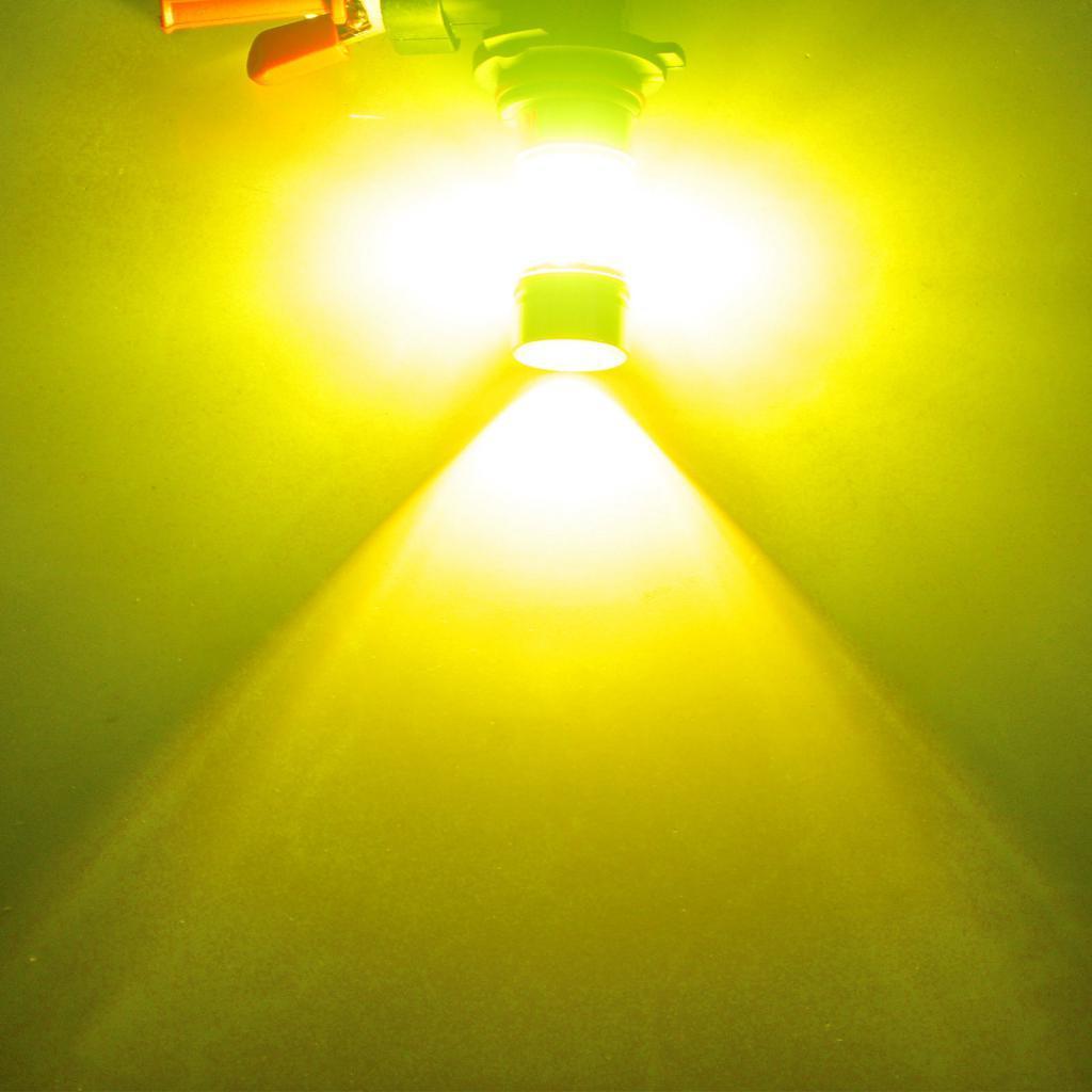 2x Mini Car H11 H8 LED 4300K Yellow 2323 Projector Fog Driving Light Bulb