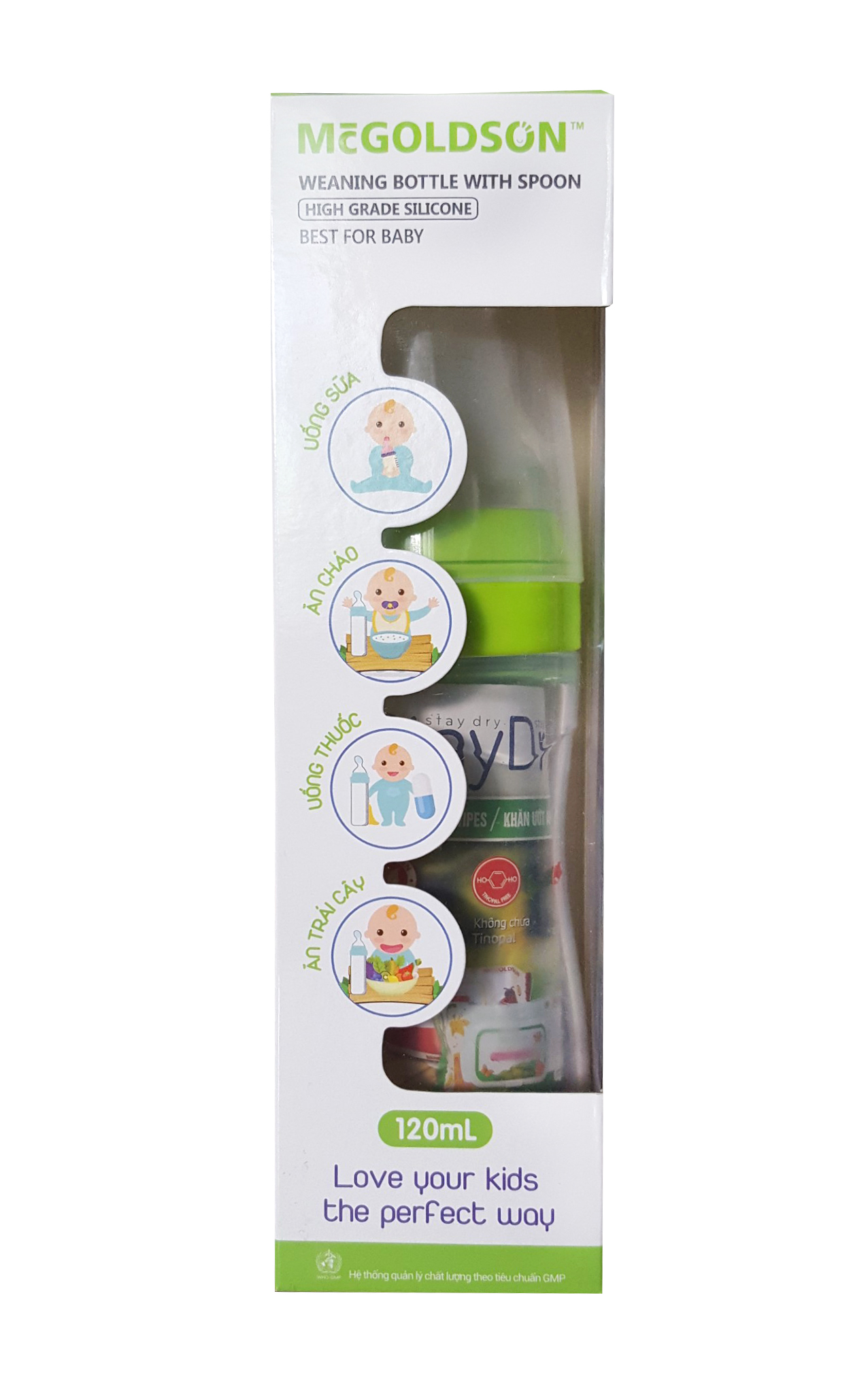 Bình tập ăn McGoldson 120ml