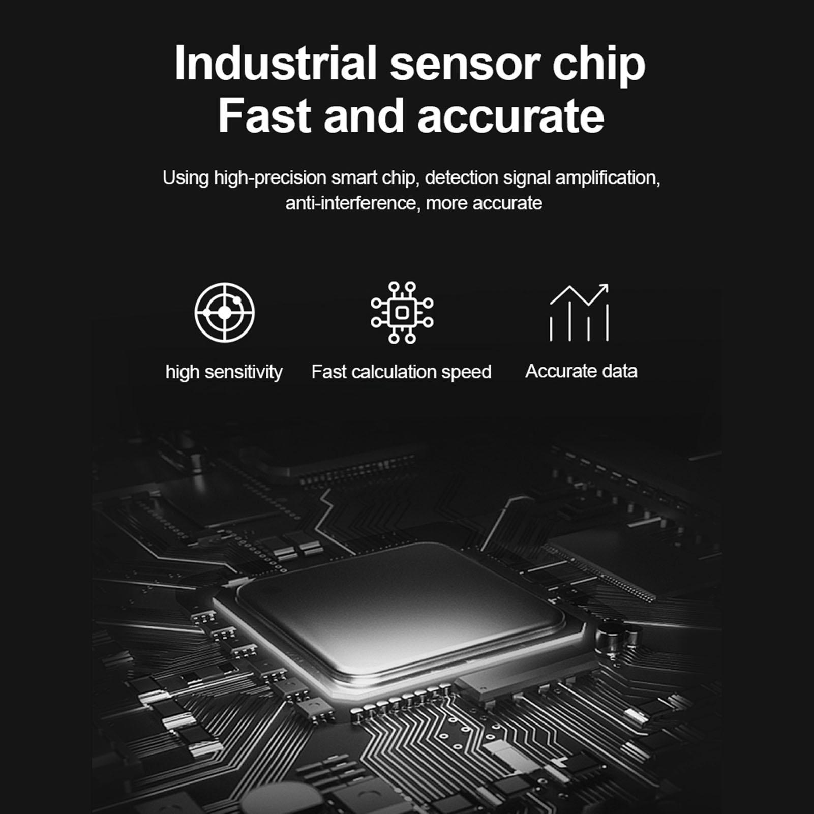 Máy dò chất lượng không khí treo tường X7, có thể phát hiện giá trị HCHO và CO2, giám sát chính xác, cảnh báo âm thanh vượt quá giới hạn
