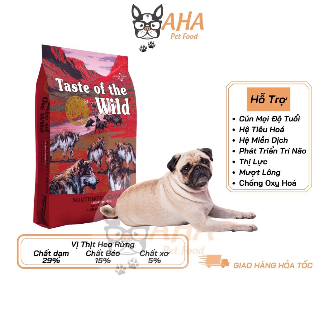 Thức Ăn Cho Chó Pug, Taste Of The Wild Bao 500g - Thức Ăn Cho Chó, Vị Thịt Heo Rừng, Trái Cây Rau Củ Quả