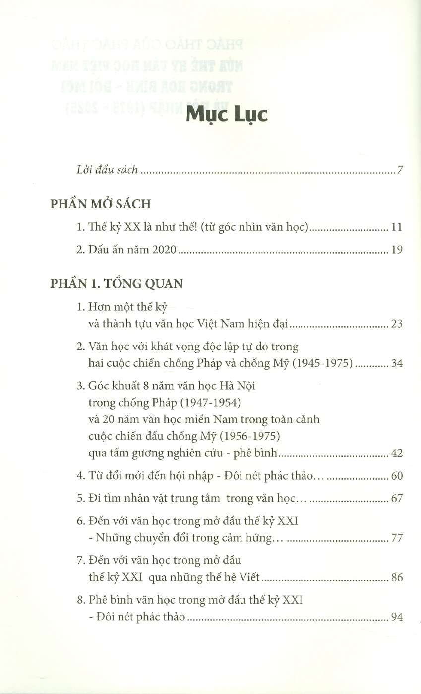 Phác Thảo Của Phác Thảo: Nửa Thế Kỷ Văn Học Việt Nam Trong Hoà Bình - Đổi Mới Và Hội Nhập (1975 - 2025) - Phong Lê