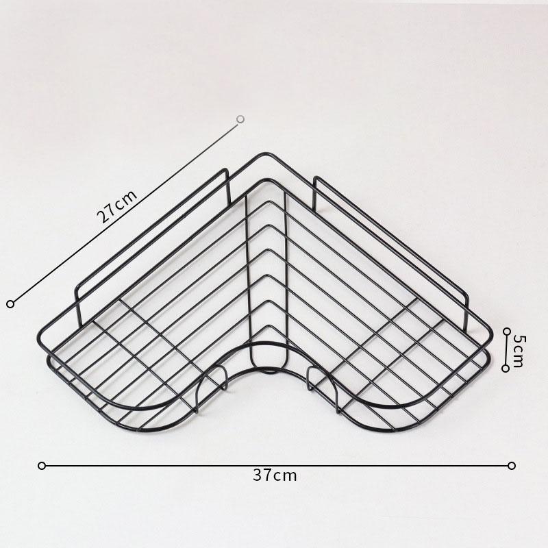 Kệ Góc Nhà Tắm Phun Sơn Tĩnh Điện Dán Tường Siêu Dính Kệ Nhà Bếp Tiện Dụng 38