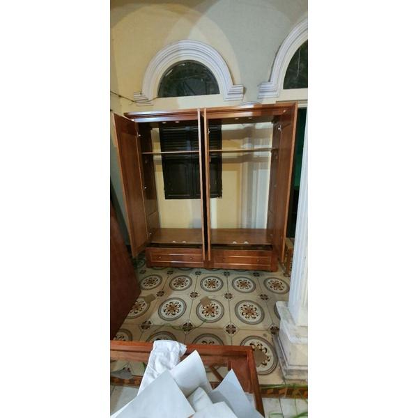 Tủ áo 4 cánh gỗ hương xám