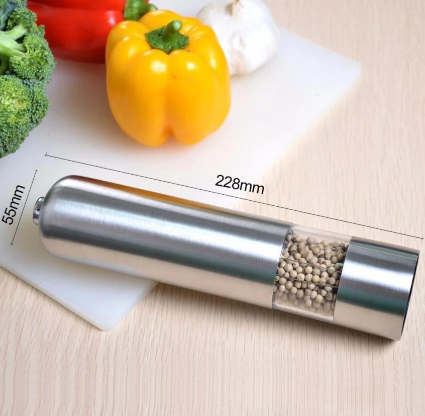 Ống xay tiêu inox dùng pin AAA sang trọng