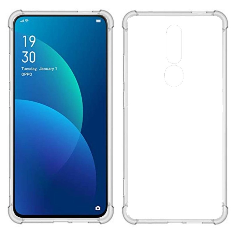 Ốp lưng cho Oppo F1s F7 F11 Pro trong suốt chống sốc bật led phát sáng