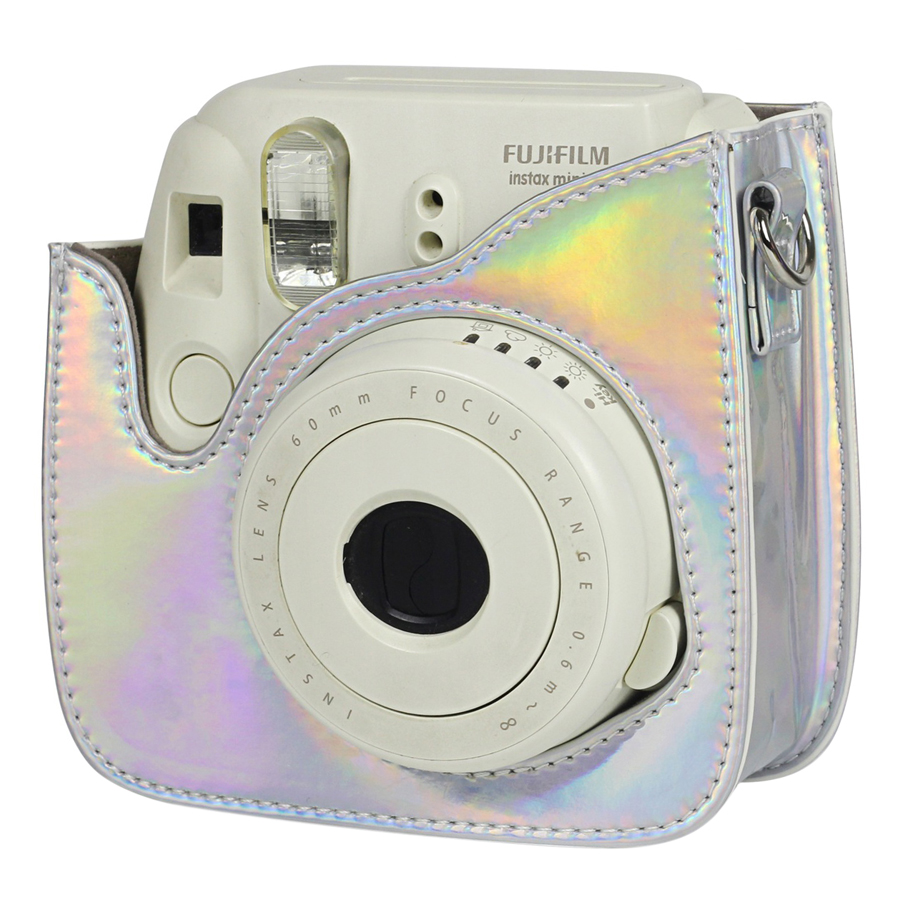 Bao Da Bảo Vệ Máy Chụp Ảnh Lấy Liền Instax Mini 9 / Mini 8 - Holo Silver