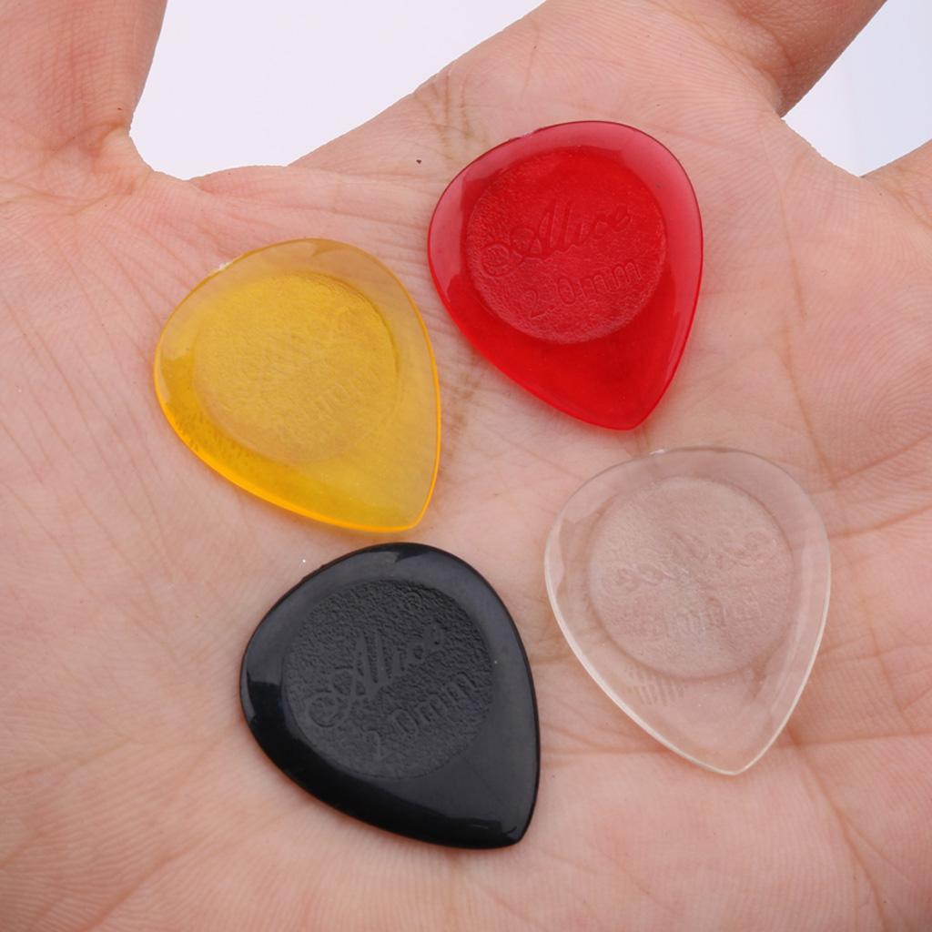 Portable Guitar Pick Plectrum Acoustic Guitar Water Drop Shaped, Pack of 10