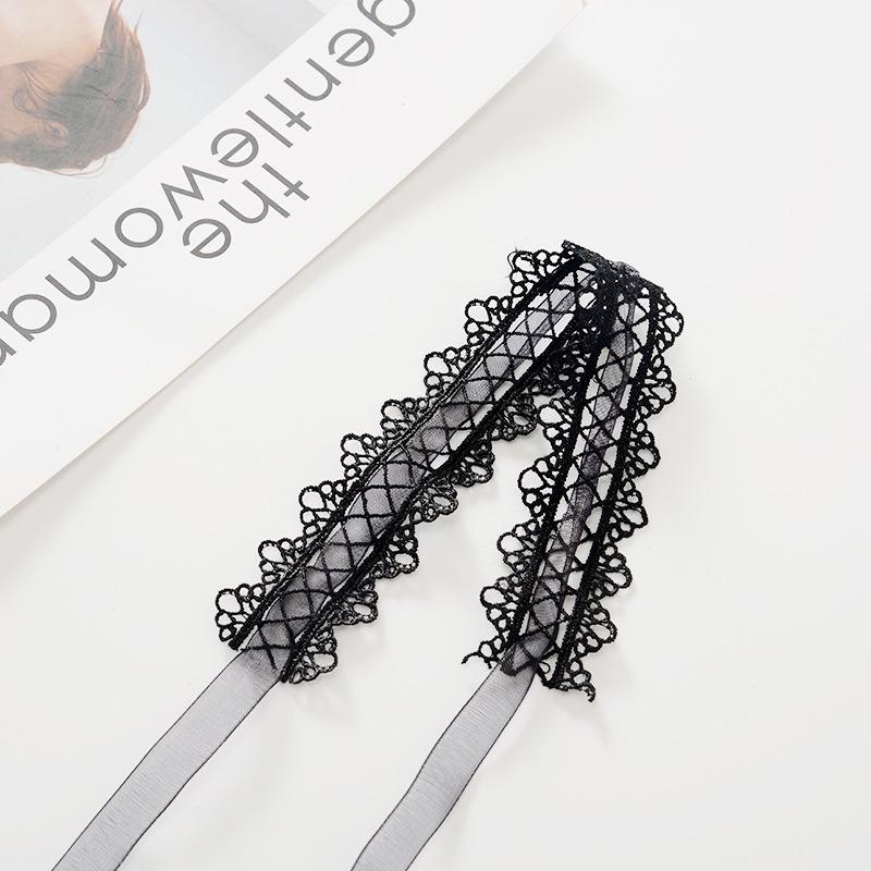 Vòng cổ nữ ren cá tính 2 màu đen trắng choker đáng yêu dễ phối đồ tạo nét quyến rũ riêng BIKI HOUSE T504 - HCM