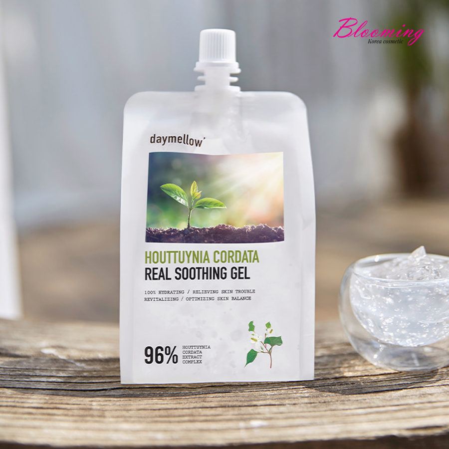 Gel dưỡng trắng da, làm mờ thâm Daymellow Houttuynia Cordata Real Soothing Gel 300ml