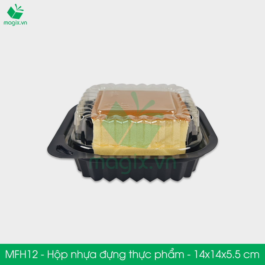 MFH12 - 50 Hộp nhựa đế đen nắp trong HT12