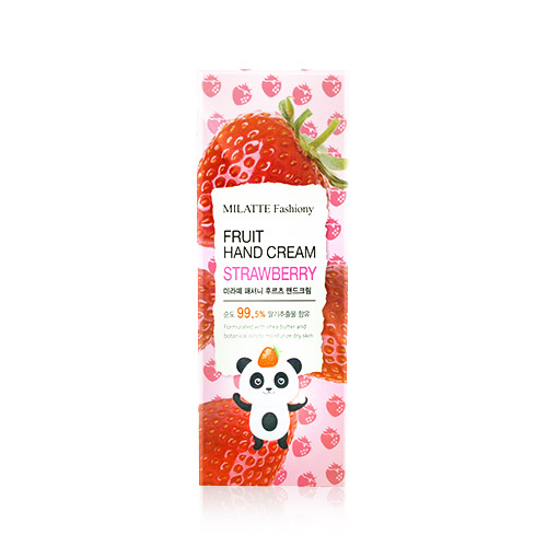 KEM DƯỠNG DA TAY LÀM TRẮNG DA CHIẾT XUẤT DÂU TÂY MILATTE FASHIONY FRUIT HAND CREAM - STRAWBERRY 60g