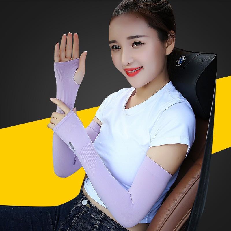 BÁN SỈ 1 ĐÔI Găng Tay Chống Nắng Hàn Quốc Xỏ Ngón Let's Slim Đủ Màu Dày Dặn Ngăn Tia UV 88243