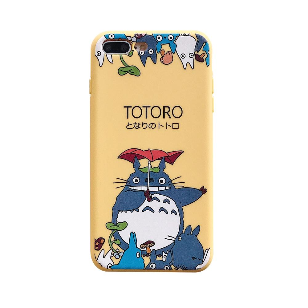 Case IPhone 11 7plus 8plus 12Pro Max X Xs Max XR 12 12pro 6 6s 6plus 6Splus Fashion Totoro Phone Case Cartoon AirBag Anti-knock Transparent Soft Phone Case