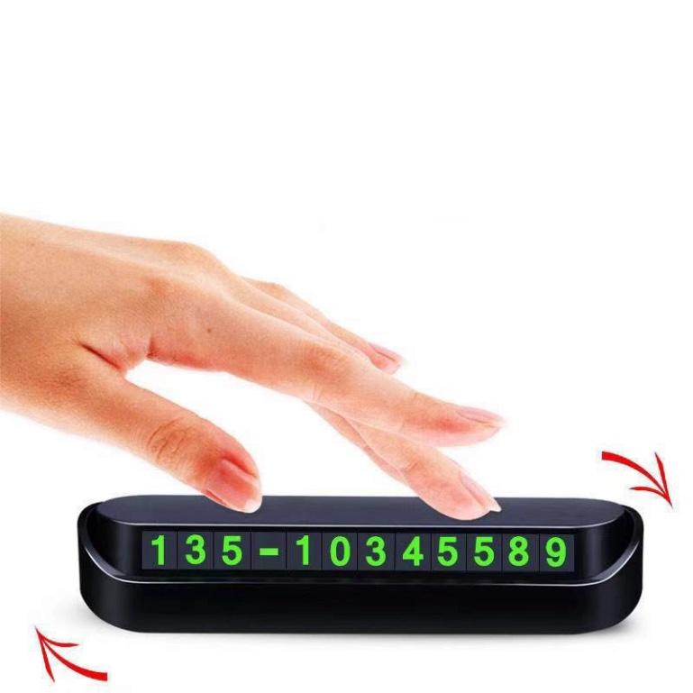 Bảng ghi số phone trên ô tô gắn taplo khi dừng đỗ xe