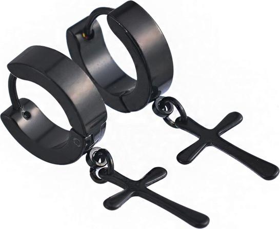 Bộ 2 bông tai thánh giá BT22 - Màu Đen