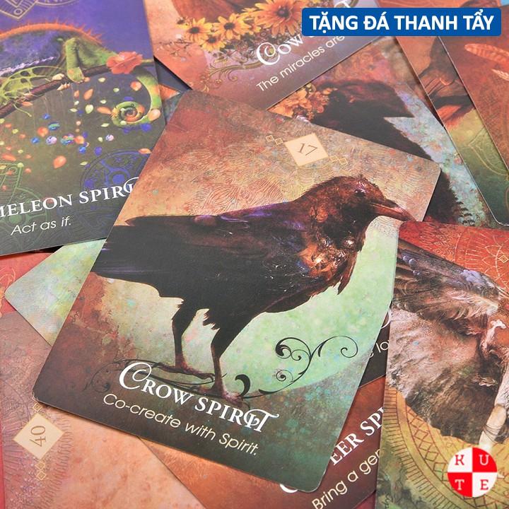 Bộ Bài Spirit Animal Oracle 68 Lá Bài Tặng File Tiếng Anh Và Đá Thanh Tẩy B4