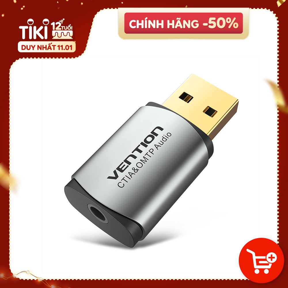 Bộ chuyển đổi Vention USB sang jack cắm tai nghe 3,5 mm 