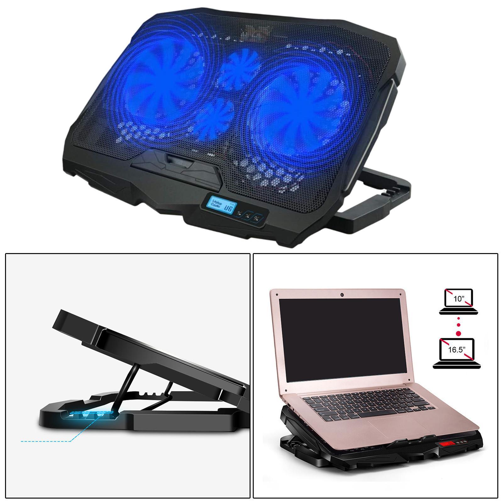 Gaming Laptop Cooler Stand Cooling Pad LCD Screen -16.5 Inches