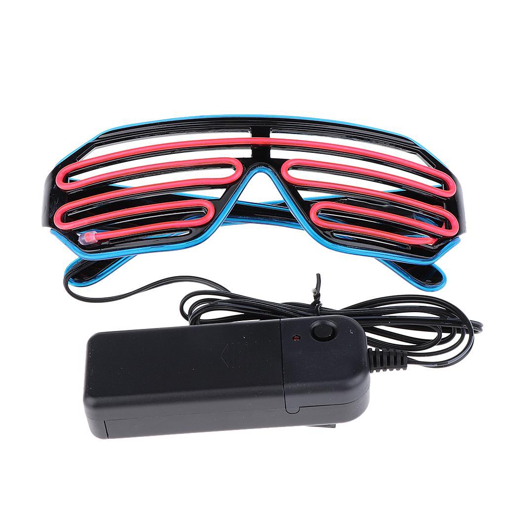 Halloween LED Light Up Shutter Eye Mask Masquerade Party Cosplay Mask