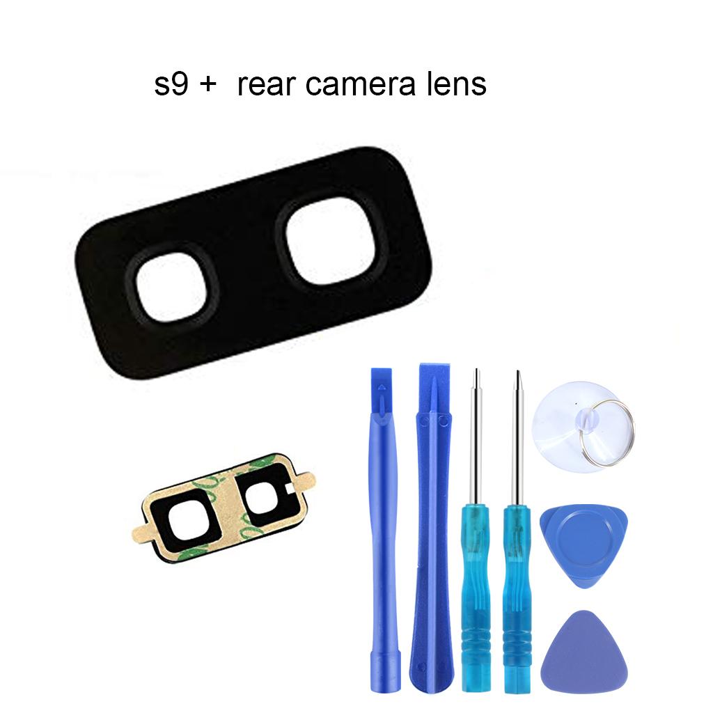 Back Rear Camera Flash Lens Glass Cover For   S9 Plus With Tools
