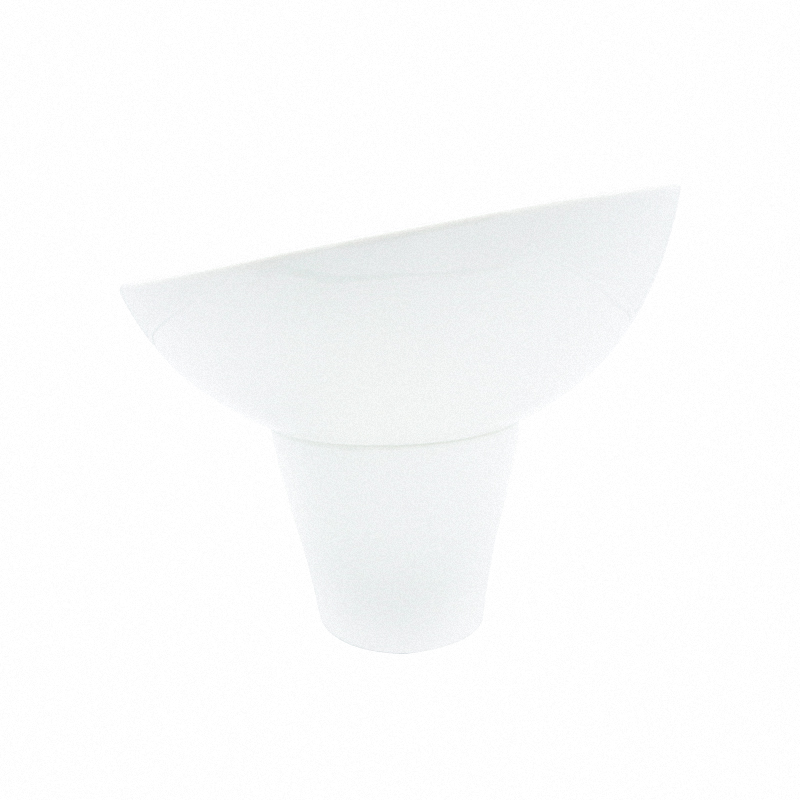 Tô Sứ Tròn Có Chân Đế Q'tessence Màu Trắng Đường Kính 25Cm