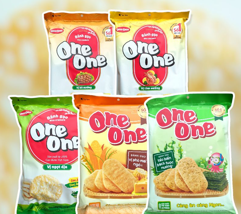 Combo 3 gói bánh gạo One One trộn vị