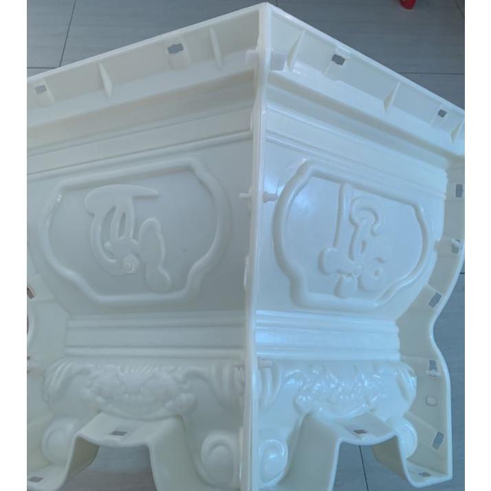 Khuôn lục giác chân liền 68cm hoa văn tùy chọn