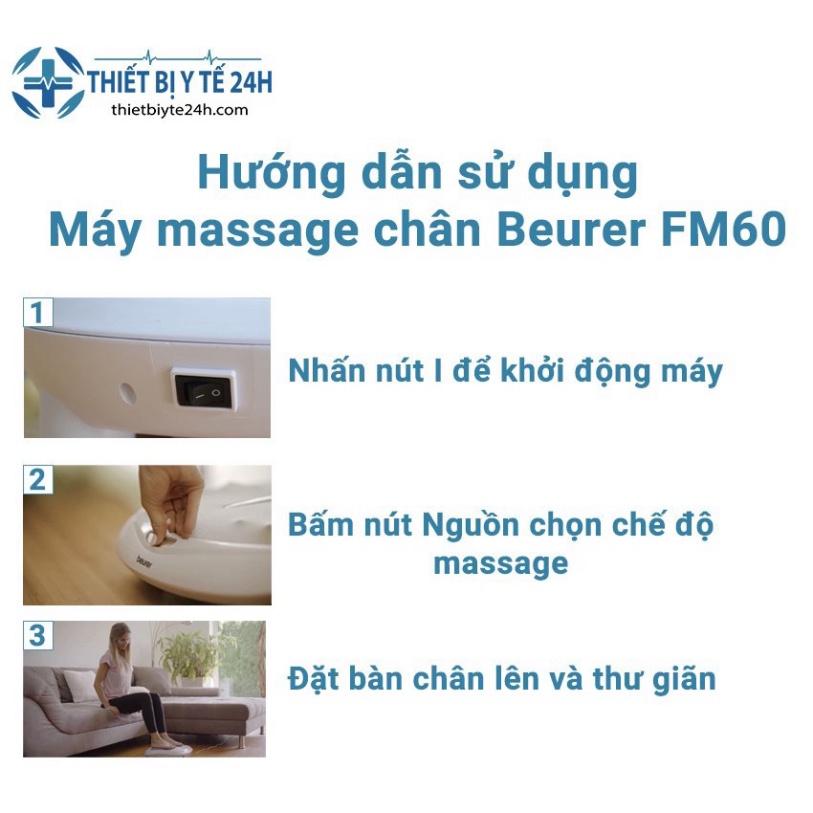 Máy Massage Chân Khô Beurer FM60- Hỗ Trợ Lưu Thông Khí Huyết, Giảm Mùi Hôi, Chất Liệu ABS An Toàn