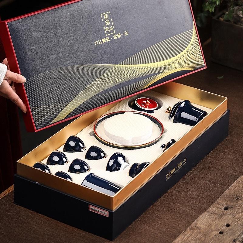 Bộ ấm chén pha trà Hoàng Cung Cổ Cẩm