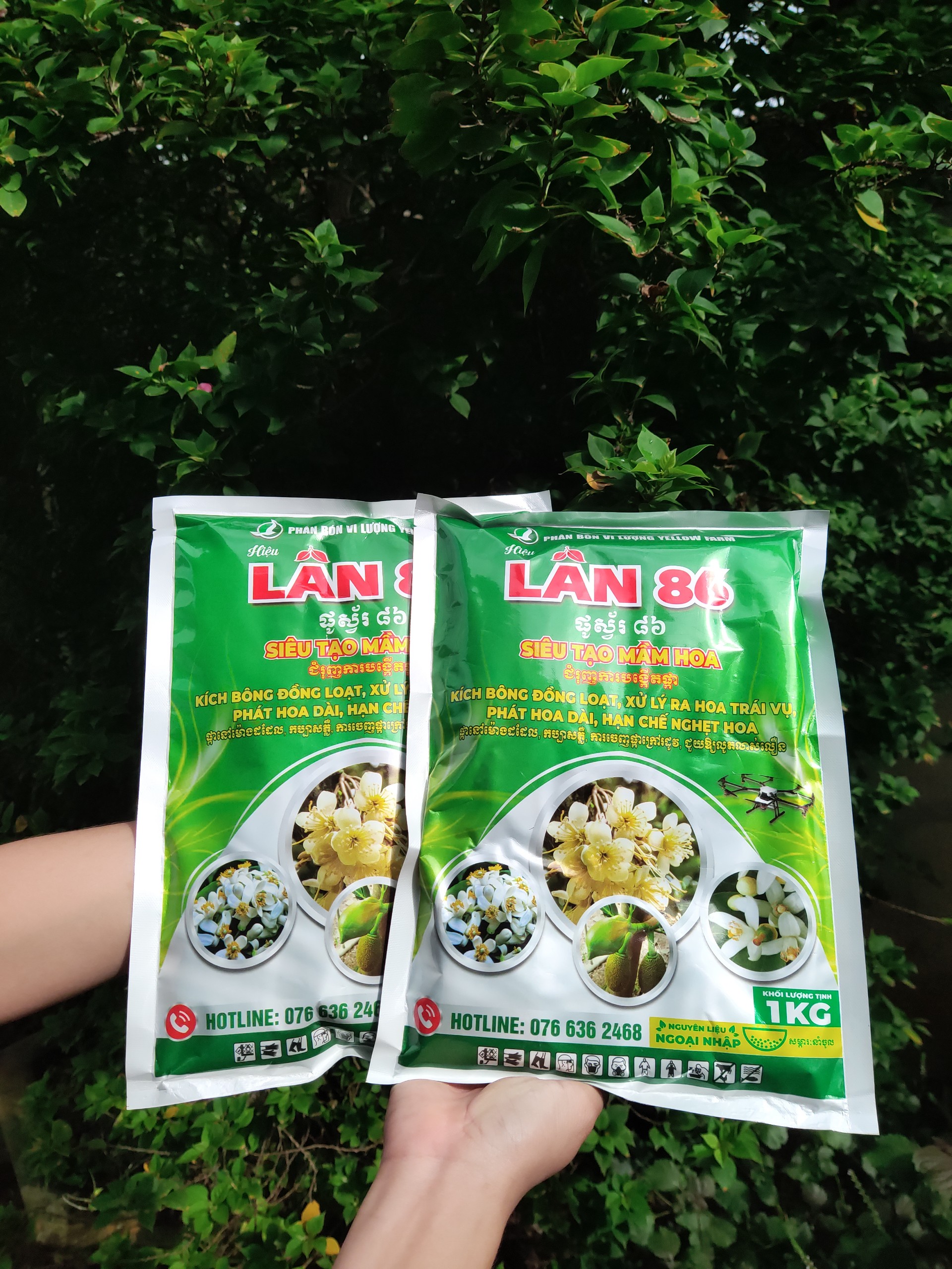 LÂN 86 gói 1kg - Xử lý ra hoa trái vụ gói 1 KG