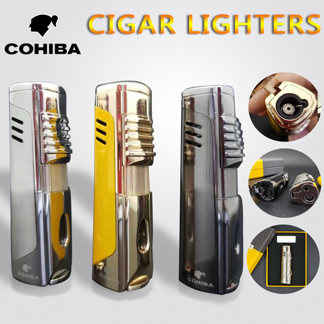 Vỏ Hột Quẹt Bật Lửa Khò 1 Tia Kiêm Đục  COB990 Thiết Kế Đẹp Độc Lạ Tiện Lợi - Dùng Gas Đá Cao Cấp