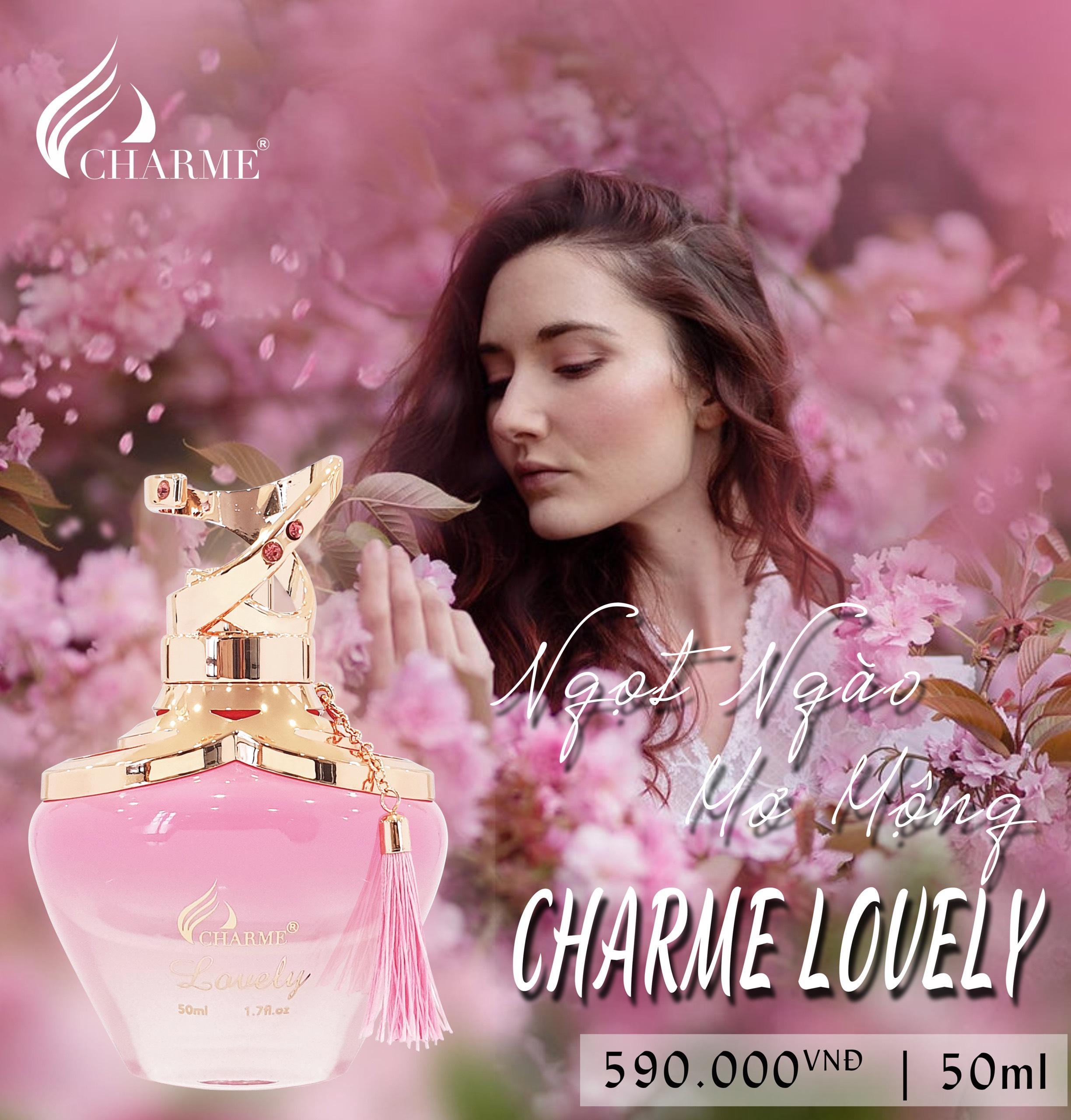 Nước Hoa Nữ CHARME LOVELY Quyến Rũ Sang Trọng và Tinh Tế Dành Cho Các Sự Kiện 50ml