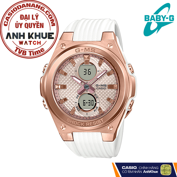 Đồng hồ nữ dây nhựa Casio Baby-G chính hãng MSG-C100G-7ADR