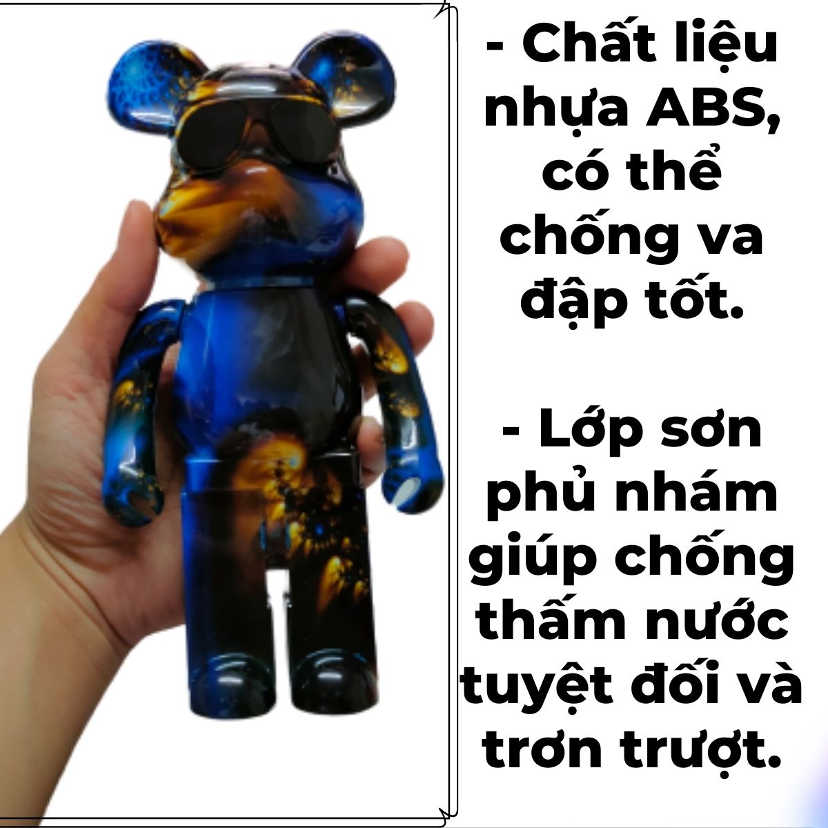 Loa Bluetooth Mini Hình Gấu B5+ Có 2 Loa 5W Công Suất Lớn, Bass Mạnh, Pin 1200mAh, Có Khe Cắm Thẻ Nhớ, USB, FM