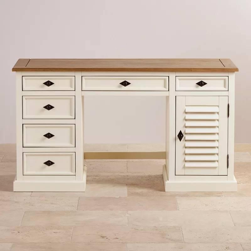 Bàn Làm Việc Shutter Gỗ Sồi Ibie OTDSHUO - Trắng