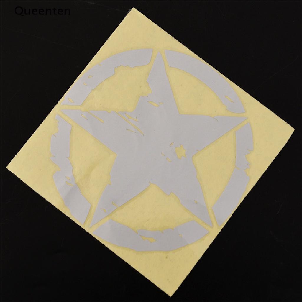 Queenten 15cm*15cm ARMY Star Graphic Decals Motorcycle Car Stickers Vinyl Car-styling QT