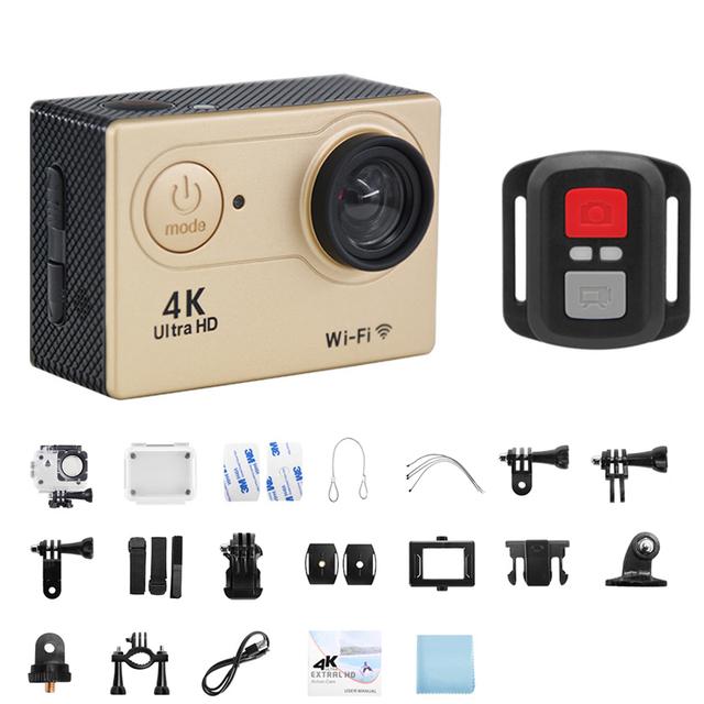 Camera Hành Động Mini 4K HD Màn Hình 2.0” WiFi Điều Khiển Từ Xa Camera Thể Thao Dưới Nước Mũ Bảo Hiểm Chống Nước Ghi Hình Camera