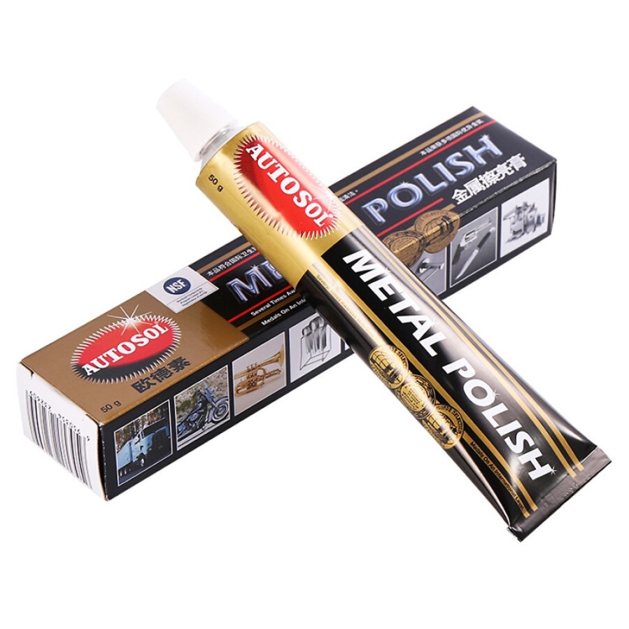 Kem đánh bóng kim loại đa dụng inox, đồng, .... Autosol Metal Polish LỌ KEM CHUYÊN ĐÁNH BÓNG CÁC LOẠI KIM LOẠI TẨY BÓNG NHƯ MỚI