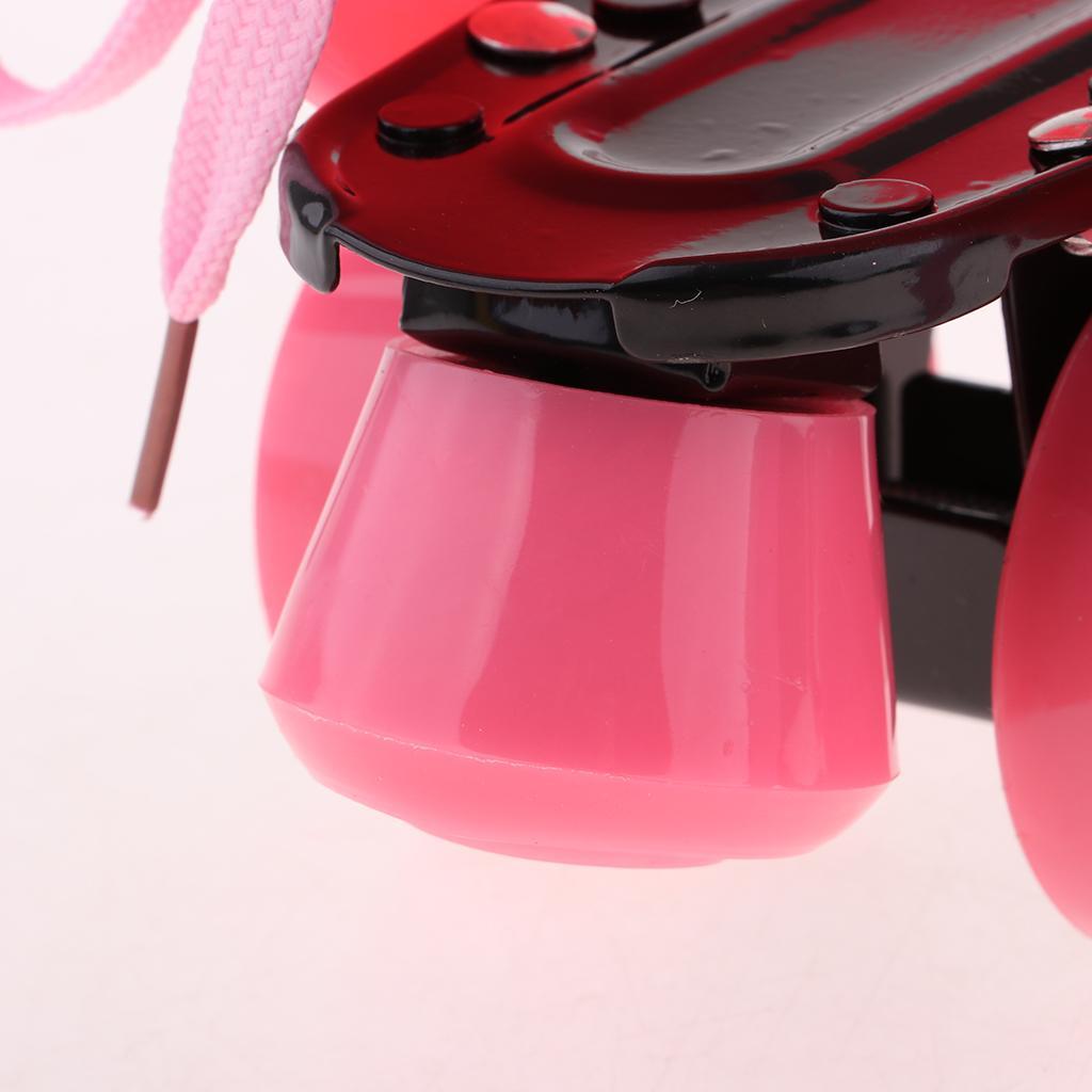 Children Roller Skates Double Row Skating Shoes Sliding Kids Pink