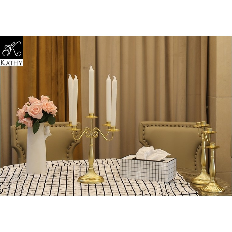 GOLD Chân nến cao cấp 5 ô vàng 6616